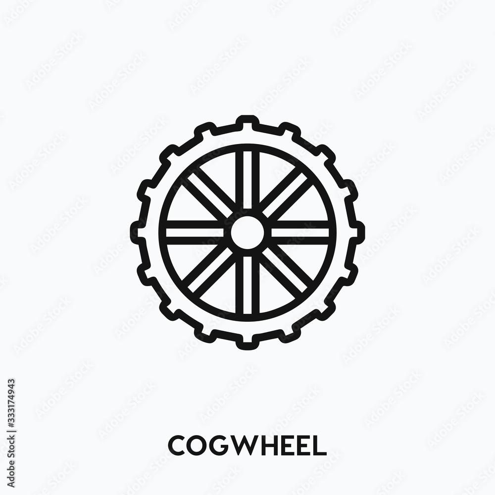 cogwheel icon vector. cogwheel sign symbol cogwheel icon vector. cogwheel sign symbol