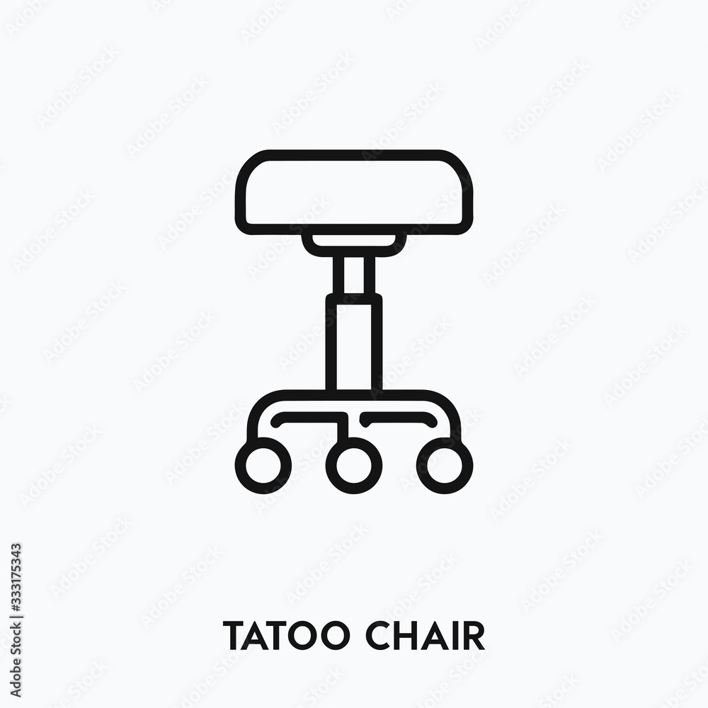tattoo chair icon vector. tattoo chair sign symbol tattoo chair icon vector. tattoo chair sign symbol