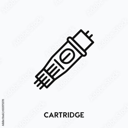 cartridge icon vector. cartridge sign symbol