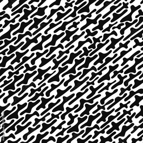 Seamless Parallel Diagonal abstract shapes pattern on black background. Design for website, print. Wallpaper, good for printing.