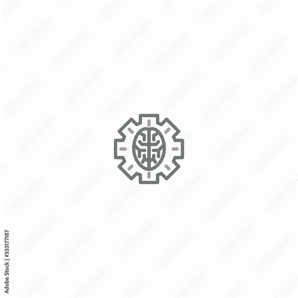 brain gear thinking logo brain gear thinking logo