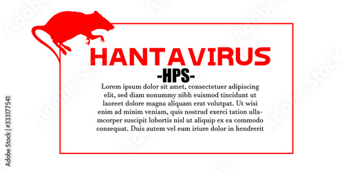 Health issue on Hanta virus  vector illustration