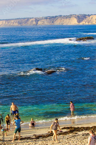  Beautiful scene in La Jolla Cove in San Diego , California