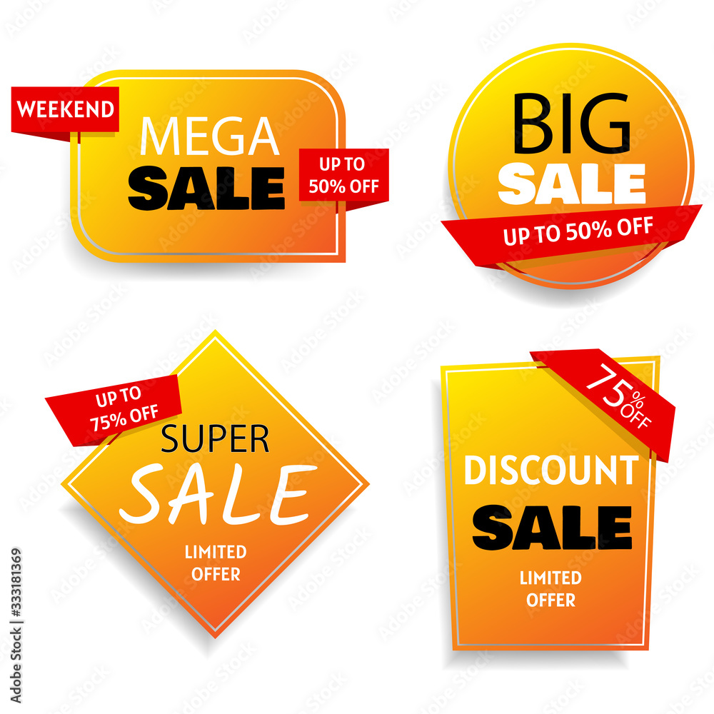 Big set of colorful abstract chat label. Sale banner collection, discount tag, special offer. Big set of colorful abstract chat label. Sale banner collection, discount tag, special offer.