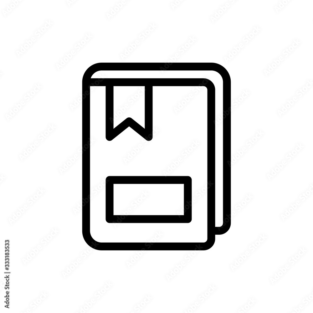 Book Vector Colour With Line Icon Illustration Book Vector Colour With Line Icon Illustration