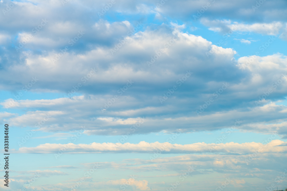 Blue sky background with clouds nature landscape