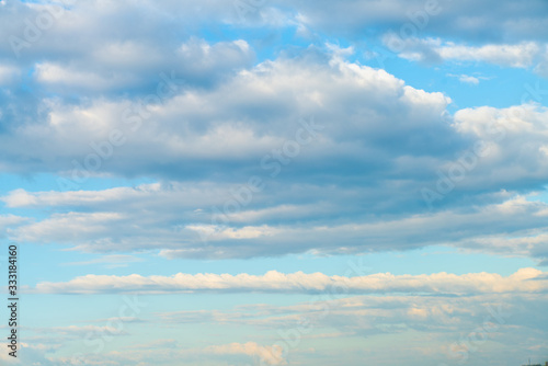 Blue sky background with clouds nature landscape