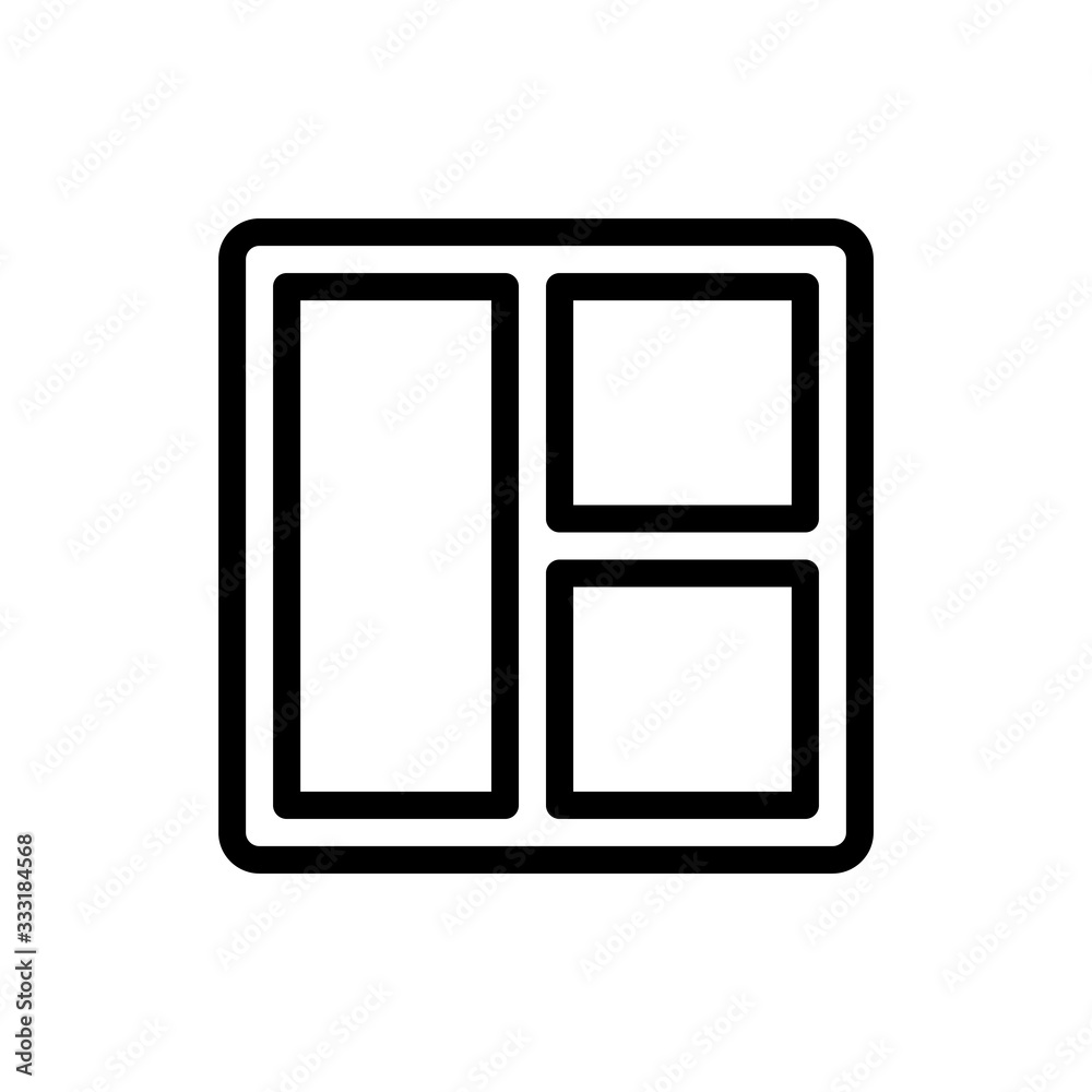 Layout Vector Colour With Line Icon Illustration Layout Vector Colour With Line Icon Illustration
