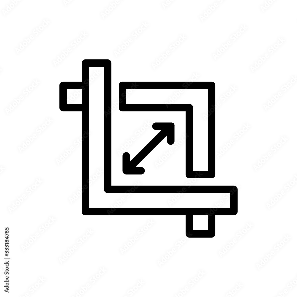Crop Vector Colour With Line Icon Illustration Crop Vector Colour With Line Icon Illustration