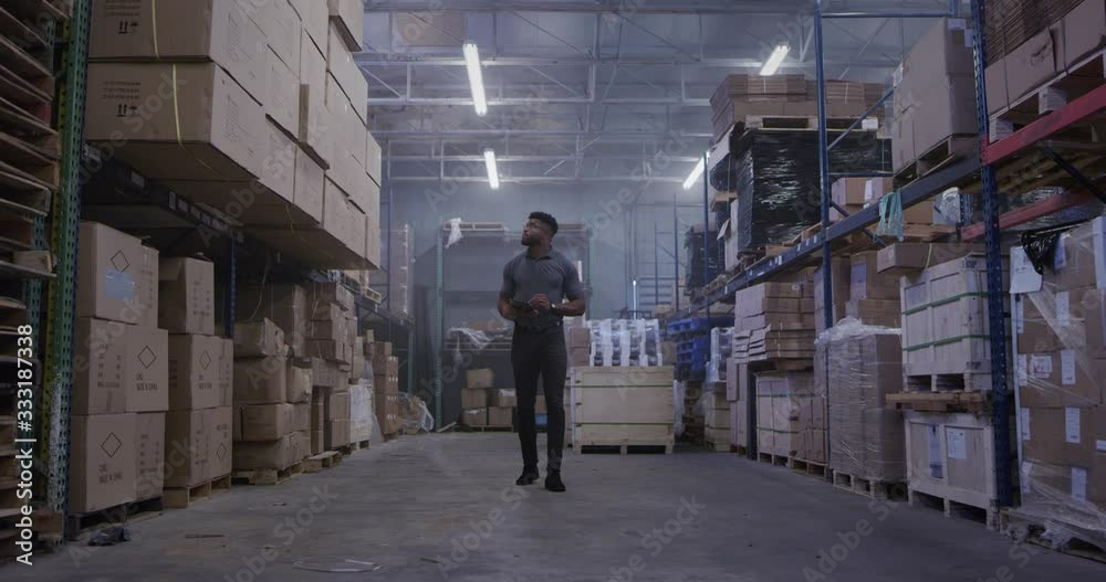 Portrait of Manager in warehouse Portrait of Manager in warehouse
