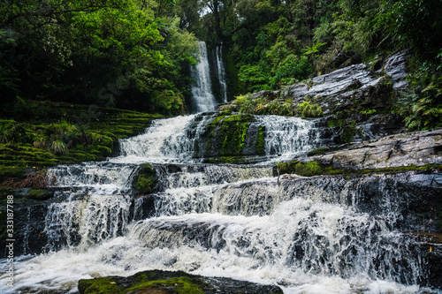 mclean falls waterfall in the forest
