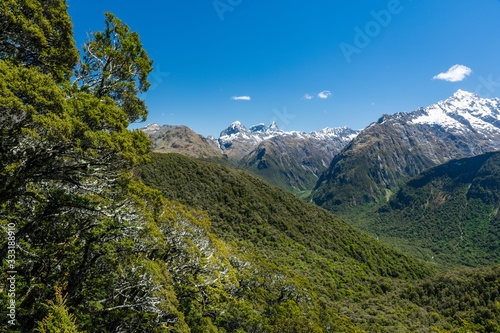 mountain landscape in the southern alps of new zealand