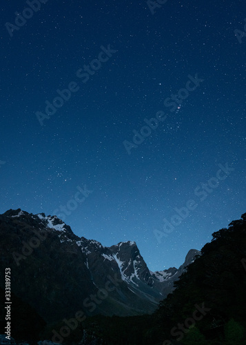 stars over the mountains