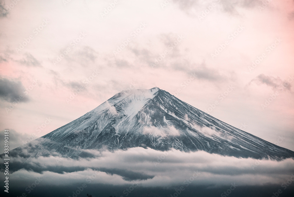 Sunset over Mount Fuji