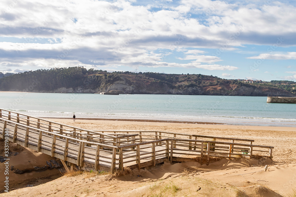 Gorliz and Plentzia coast in Bizkaia province, Spain