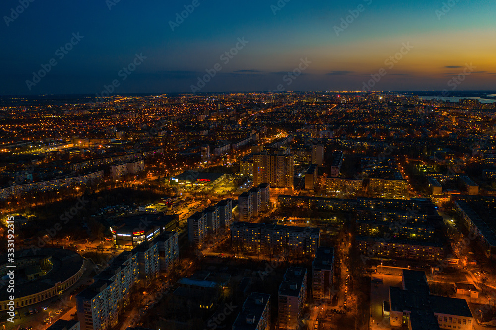 Fototapeta premium Aerial city view