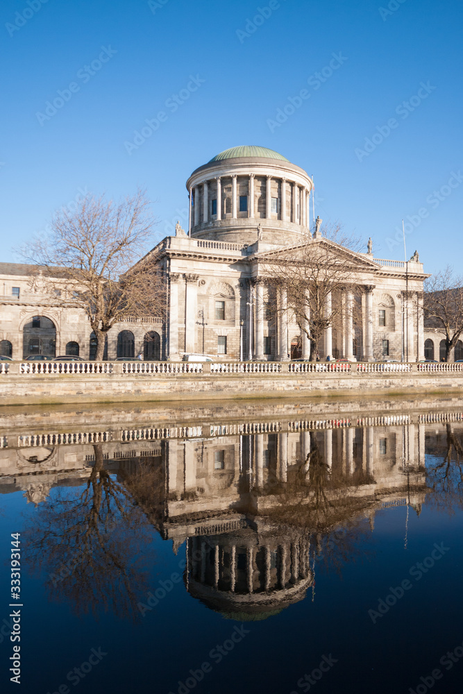 Fototapeta premium The Four Courts in Dublin City, Ireland