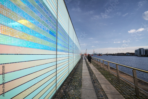 Photography A view along the quays in Dublin City, Ireland