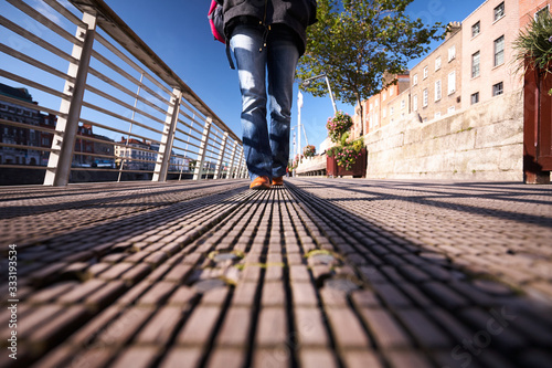 Photography A view along the quays in Dublin City, Ireland