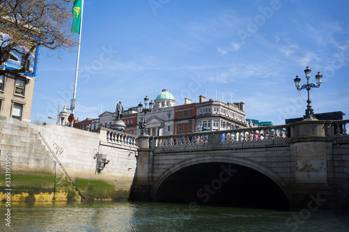 Photography A view along the quays in Dublin City, Ireland