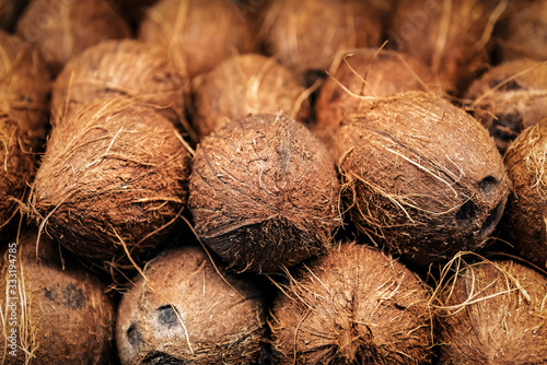 heap of ripe coconut photo