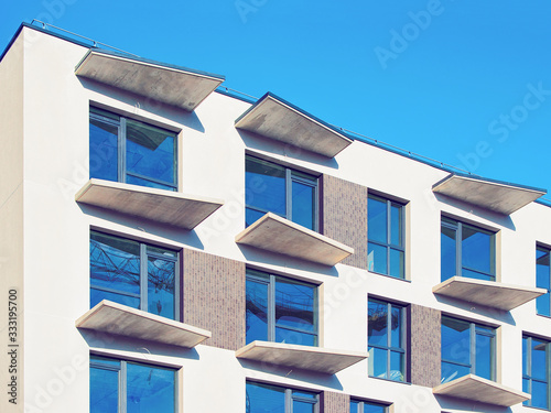Windows of apartment residential building Vilnius © Roman Babakin