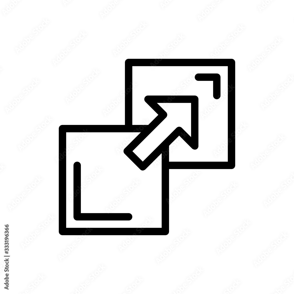 Fullscreen Vector Line Icon Illustration Fullscreen Vector Line Icon Illustration