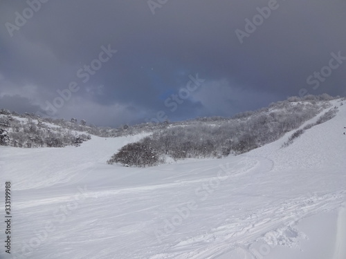 The snow in Niigata, Japan