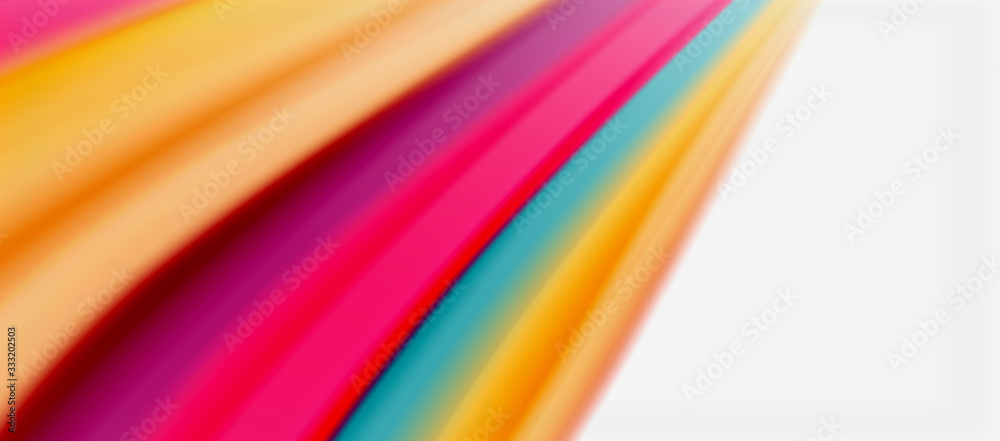 Wave lines abstract background, smooth silk design with rainbow style colors. Liquid fluid color waves. Vector Illustration Wave lines abstract background, smooth silk design with rainbow style colors. Liquid fluid color waves. Vector Illustration