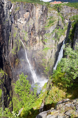 The Voringfossen waterfall in Norway