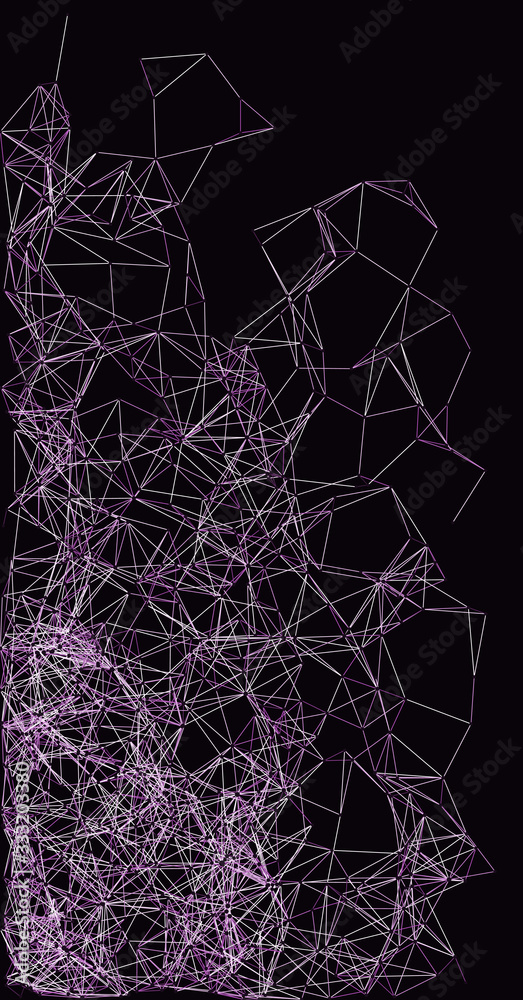 Procedural Network Mesh Art background illustration Procedural Network Mesh Art background illustration
