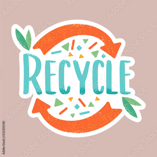 Recycle print design