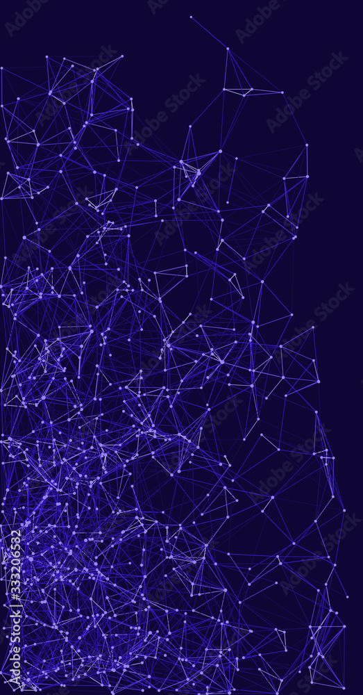 Procedural Network Mesh Art background illustration Procedural Network Mesh Art background illustration