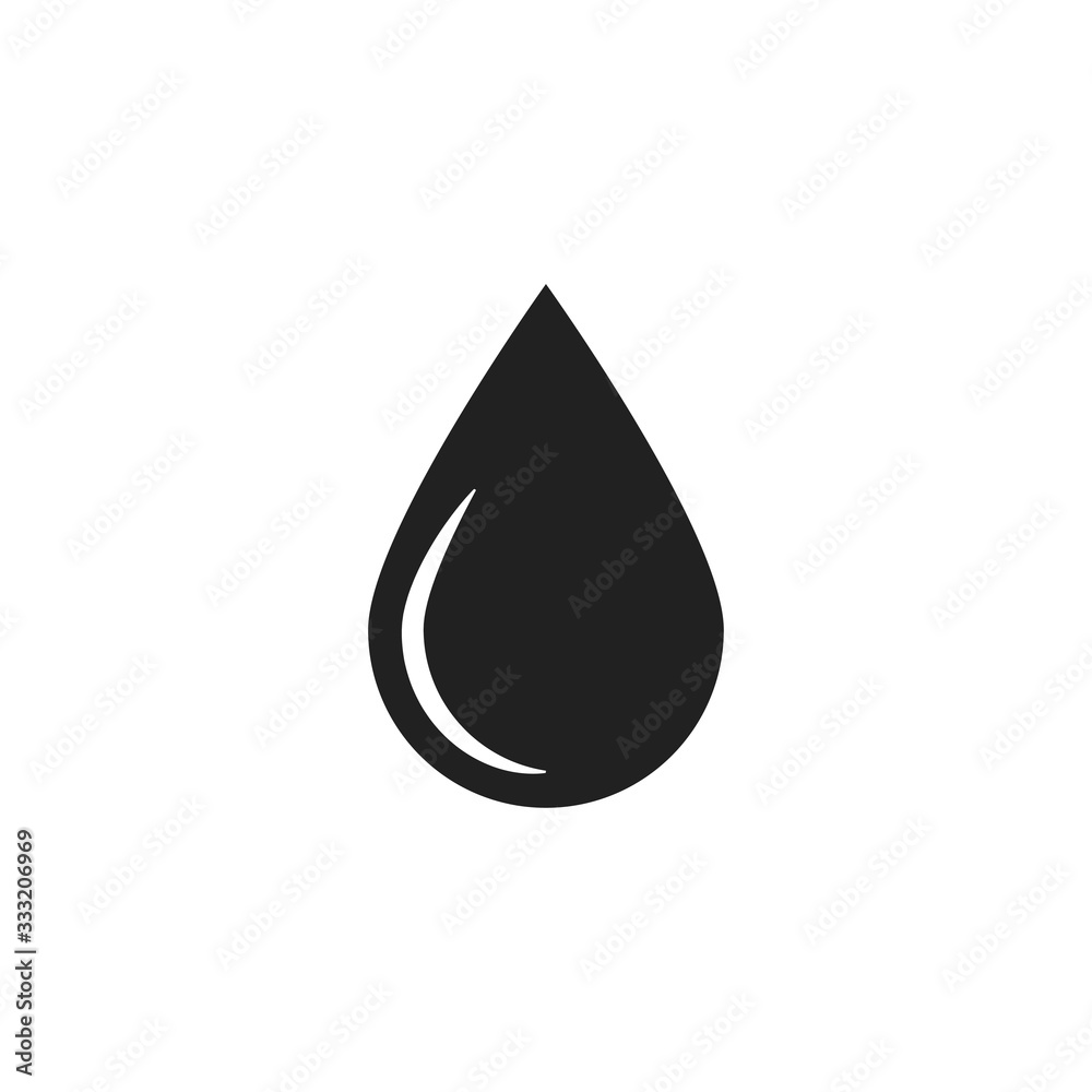Water drop vector icon. Graphic element vector. Liquid color background Water drop vector icon. Graphic element vector. Liquid color background