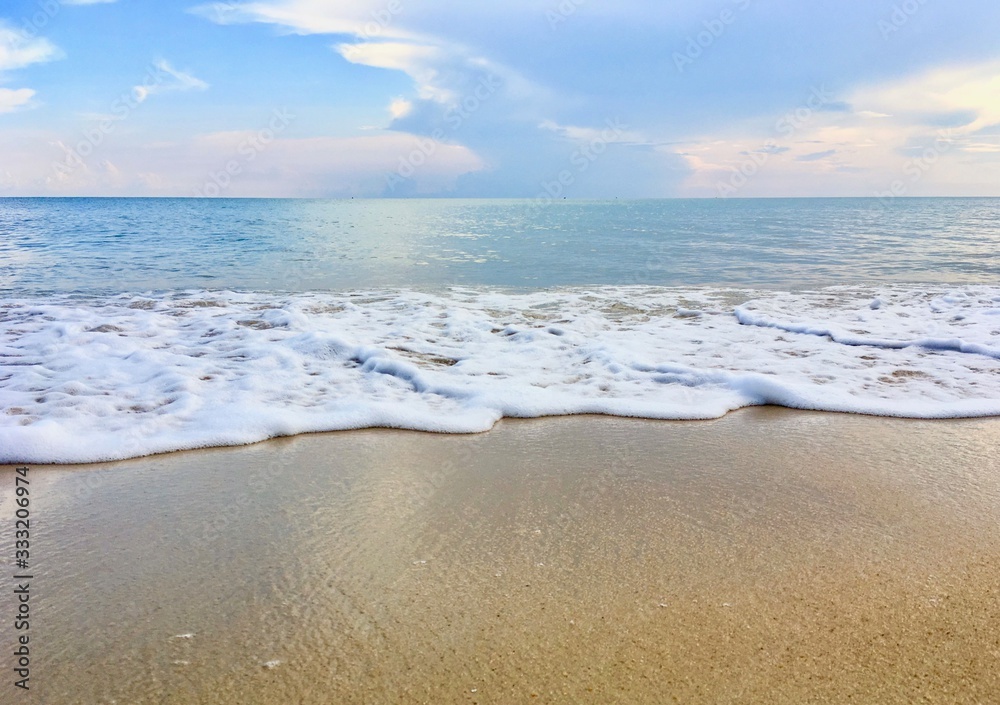 Relax and peaceful on the sand beach in Thailand