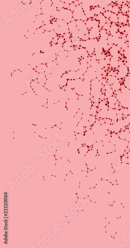 Procedural Network Mesh Art background illustration