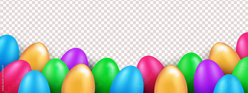 PNG Vector realistic chocolate eggs