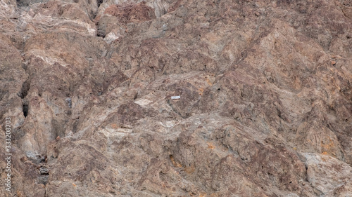 Sea level panel at Badwater basin at Death valley
