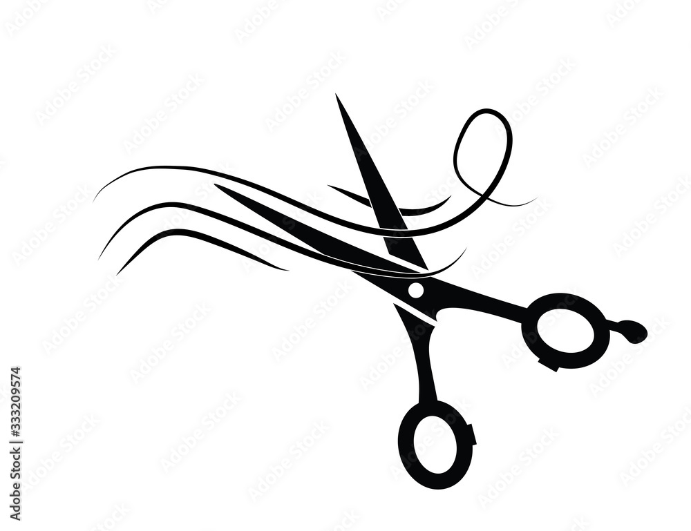 Hairdresser flat icon (hair, scissors) isolated on white background. Beauty, fashion and style. Stock Vector | Adobe Stock Hairdresser flat icon (hair, scissors) isolated on white background. Beauty, fashion and style. Stock Vector | Adobe Stock
