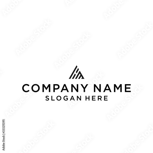 mh home logo icon design vector