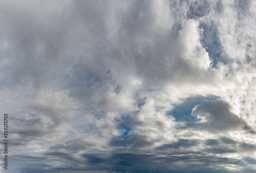 Fototapeta premium Fantastic clouds against blue sky, panorama
