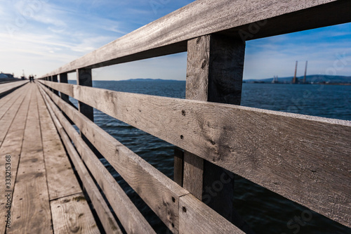 Canvas Print Bull Island bridge in Dublin, Ireland