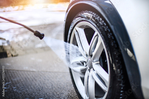 Fotografie Car wheel wash