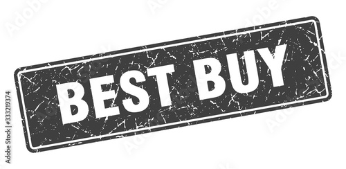 best buy stamp. best buy vintage gray label. Sign