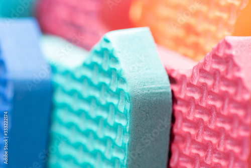 Obraz na płótnie Macro photo of the details of a foam