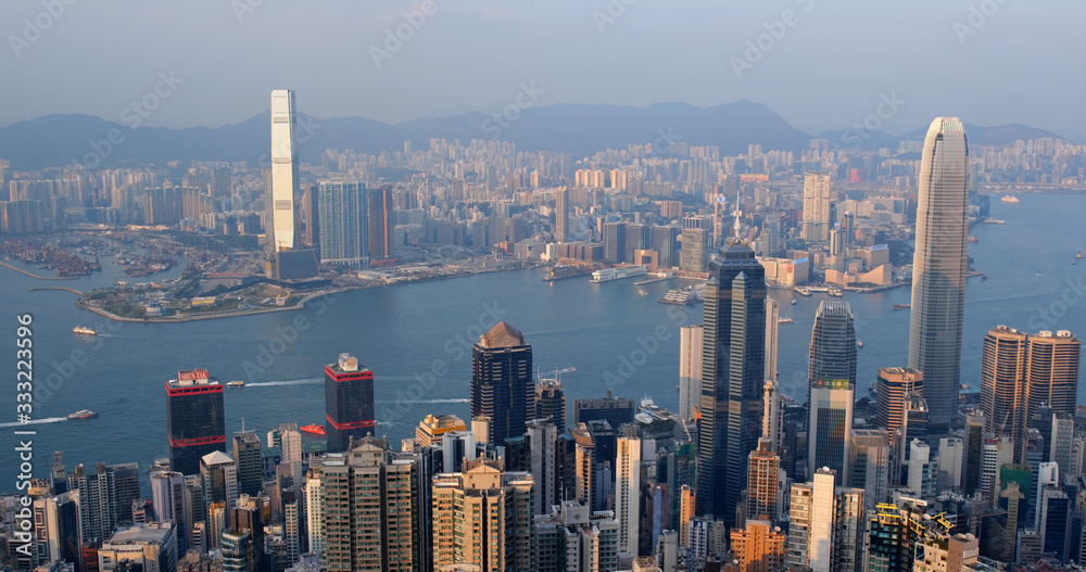 Fototapeta premium Hong Kong skyline