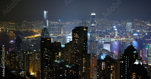 Hong Kong city at night