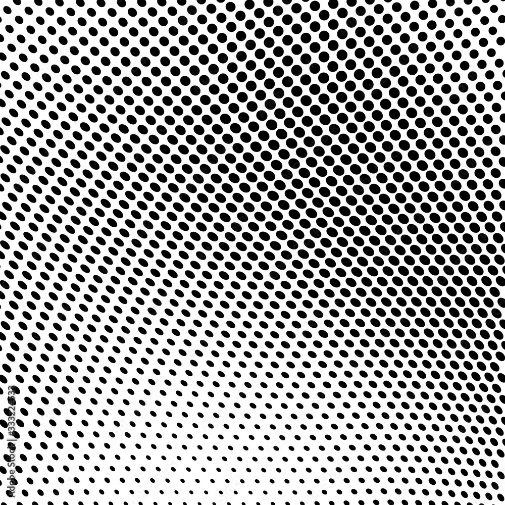 Halftone texture wave. Abstract pattern of dots. Template for printing on tissue packaging paper. Monochrome background Halftone texture wave. Abstract pattern of dots. Template for printing on tissue packaging paper. Monochrome background