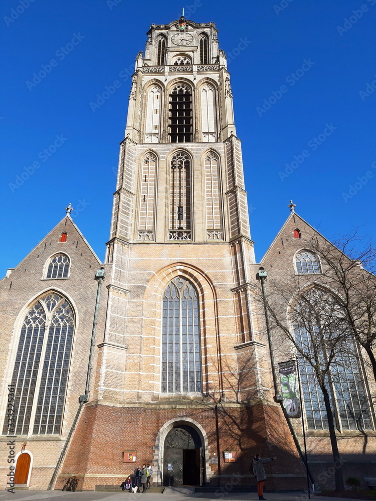ancient and famous church in rotterdam