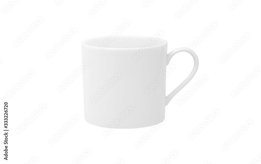 White coffee mug isolated on white with clipping path. White coffee mug isolated on white with clipping path.